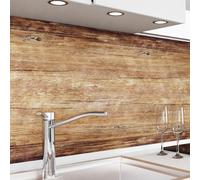 danario Crédence Adhésive pour Cuisine I Panneau mural décoratif autocollant | Protège mur cuisine | Décoration aspect mat | 0,40 mm | Noyer - 60 cm x 280 cm