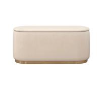 Dancan Pouf-coffre ovale - Beige