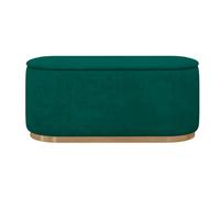 Dancan Pouf-coffre ovale - Vert