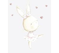 Dance Rabbit 01 Sticker mural de rêve de cigogne