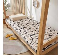 Danchen Matelas futon japonais, tatami pliable, tapis de lit, pour sol, invités, dortoirs, salon, camping - extra doux et portable (double, 120 x 200 cm, ours)