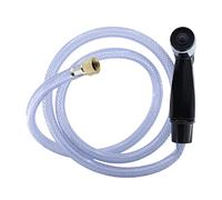 Danco 80762 Ensemble de tuyau et pommeau de douche pour robinet de cuisine à commande par gâchette, noir, en vinyle (kit d'installation complet), sans taille