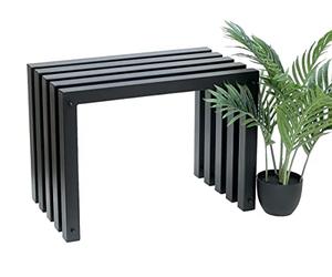 DanDiBo 96446 Tabouret moderne en métal noir résistant aux intempéries 60 cm