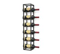 DanDiBo Casier à vin mural en métal - 80 cm - Noir - 96238