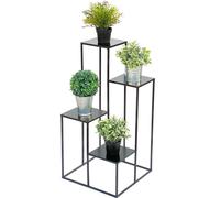 DanDiBo Escalier pour fleurs Métal noir 82 cm Escalier pour plantes Porte-fleurs 435 Colonne pour fleurs Moderne Porte-plantes Tabouret pour fleurs