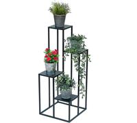 DanDiBo Escalier pour fleurs Métal noir 90 cm Escalier pour plantes Porte-fleurs 96354 Colonne pour fleurs Moderne Porte-plantes Tabouret pour fleurs
