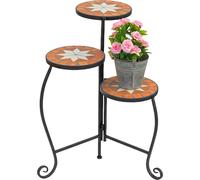 DanDiBo Escalier pour fleurs Mosaïque Rond 55 cm Étagère pour fleurs 12020 Support pour plantes Table en mosaïque Banc pour fleurs