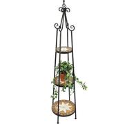 DanDiBo Étagère à fleurs Mosaïque Ronde 140 cm Escalier à fleurs 12009 Support à fleurs Colonne à plantes Grande