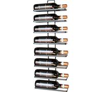 DanDiBo Etagère à vin en métal Noir pour Montage Mural 4-Wine 8 Bouteilles Extensible Support à Bouteilles Etagère à Bouteilles Porte-Bouteilles