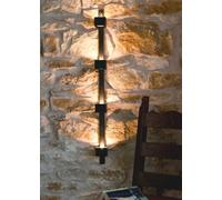DanDiBo Support Bougie Chauffe-Plat Mural Four Chandelier Mural Métal 92cm Porte Bougie Chauffe-Plat Photophore