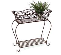 DanDiBo Support pour fleurs avec corbeille Bac à fleurs brun 75 cm 93980 L Bac à plantes Moderne Support pour plantes Étagère pour plantes