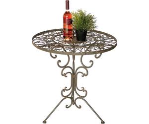 DanDiBo Table Bistro antique ronde table de jardin métal 1792 table en fer table de balcon vintage