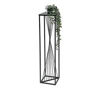 DanDiBo Tabouret pour fleurs Métal Noir Angulaire 100 cm Support pour fleurs Table d'appoint 96458 Colonne pour fleurs Design Moderne Support pour plantes Tabouret pour plantes