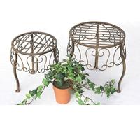 DanDiBo Tabouret pour fleurs Lot de 2 supports pour fleurs 140129 Support pour plantes Tabouret Table d'appoint