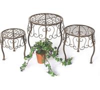 DanDiBo Tabouret pour fleurs Lot de 3 supports pour fleurs 140129 Support pour plantes Tabouret Table d'appoint