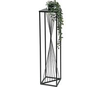 DanDiBo Tabouret pour fleurs Métal Noir Angulaire 100 cm Support pour fleurs Table d'appoint 96458 Colonne pour fleurs Design Moderne Support pour plantes Tabouret pour plantes