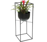 DanDiBo Tabouret pour fleurs Métal Noir Angulaire 82 cm Support pour fleurs 438 Colonne pour fleurs Moderne Support pour plantes Tabouret pour plantes