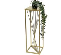 DanDiBo Tabouret pour fleurs Métal Or Angulaire 70 cm Support pour fleurs Table d'appoint 96565 Colonne pour fleurs Design Moderne Support pour plantes Tabouret pour plantes