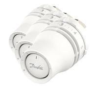 Danfoss Redia M30x1.5, Vanne thermostatique de radiateur avec Soufflet thermostatique rempli de Liquide et capteur intégré (Lot de 3)