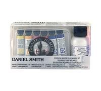 DANIEL SMITH Watercolor, Essential Mixing Set with 5ml Essential colors, 1oz Watercolor ground, mixing guide and plastic travel case (285610117)