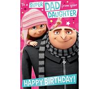 Danilo Cards Carte d'anniversaire pour papa, Minions, Moi, moche et méchant - Carte d'anniversaire pour papa, multicolore, 22,7 x 15,2 cm