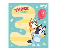 Danilo Promotions Bluey 3 Ans Carte d'Anniversaire, Officielle, Happy, Colour in card