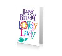 Danilo Promotions Brightside Carte de vœux officielle Happy Birthday Lovely Lady