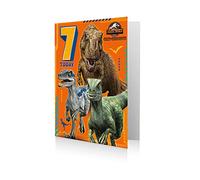 Danilo Promotions Jurassic World Carte d'anniversaire pour 7 ans Motif cretacé