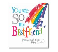 Danilo Promotions LTD Brightside Carte d'anniversaire avec inscription « You Are So My Best Friend » Multicolore 180 x 160 mm