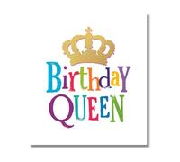 Danilo Promotions LTD Brightside Carte de vœux d'anniversaire pour la reine pour un ami, 180 x 160 mm, multicolore