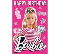 Danilo Promotions LTD Carte d'anniversaire Barbie - Effet 3D - Carte lenticulaire - Carte fantastique pour toutes les occasions