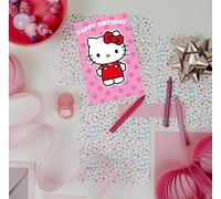 Danilo Promotions LTD Carte d'anniversaire Hello Kitty avec feuille d'autocollants à l'intérieur
