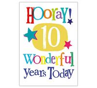 Danilo Promotions LTD Carte d'anniversaire pour 10 ans, carte pour 10e anniversaire