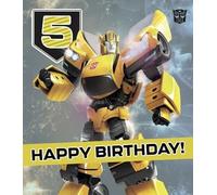 Danilo Promotions LTD Carte d'anniversaire pour 5 ans Transformers - Carte d'anniversaire pour 5 ans