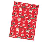 Danilo Promotions Ltd Friends Lot de 4 feuilles de papier cadeau de Noël et 4 étiquettes