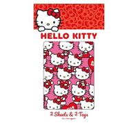 Danilo Promotions LTD Hello Kitty Lot de 2 feuilles de papier cadeau et 2 étiquettes