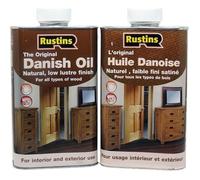Rustins 250ml Danish Oil - L'huile danoise claire originale pour tous les types de bois - extérieur et intérieur - sécurité, nourriture et jouets 3 à 4 m²