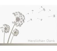 DANK Lot de 5 cartes de vœux Motif pissenlit 10,5 x 14,5 cm