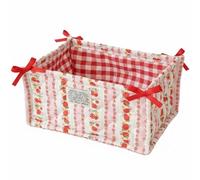 Danlai Panier De Rangement en Tissu Matelassé, Organisateur De Bureau Rectangulaire pour Produits De Maquillage Décoration Intérieure