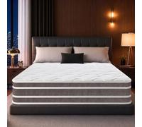 DANNASI Matelas Hybride 140x190 à Ressorts Ensachés Mi-Ferme 28 cm 2 Places | Mousse à mémoire de forme, tissu respirant, compatible sommier à lattes, matelas 2 places, fermeté moyenne, soutien lombaire
