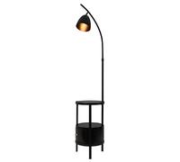 DANNMPX Floor Lamp Lampadaire Réglable Moderne avec Abat-Jour en Fer De Table Marbre Lampadaires pour Salon Chambre Luminaires Pied Salon(Black)