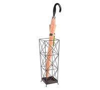 DANNMPX Range Parapluie Support De Rangement pour Porte-Parapluie Autoportant en Métal Noir Mat Géométrique Moderne pour Entryway