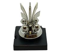 Dans Clock Shop Pendule rotatif 400 jours 5685 avec pendule en plastique argenté