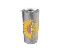 Dans un monde plein de roses, sois un tournesol Gobelet isotherme en acier inoxydable double paroi