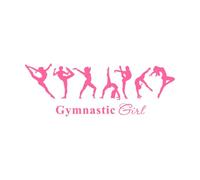 Danse Filles Vinyle Autocollant Mural Gymnastique Fille Silhouette Sticker Mural Gym Studio Fitness Club Décoration Mur Art Affiche Grand - 40x114 cm
