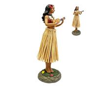 Danseuse hawaïenne pour tableau de bord - Résine 5,5 x 5,5 x 16 cm | Décoration de voiture, figurine de console centrale | Ornement de tableau de bord de fille hawaïenne pour automobilistes
