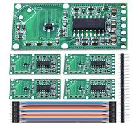 DAOKAI 5 pièces RCWL-0516 Module Radar à Micro-Ondes Capteur de Commutateur à Induction du Corps Humain 3.3V Carte de Distance de Détection pour Arduino avec Câble Dupont, Embase 40 Broches