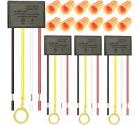 DAOKAI Interrupteur de lampe tactile Interrupteur de gradation tactile à 3 voies One On One Off Mode Module de capteur de lampe de bureau Module de commande avec capuchon de bouton, paquet de 4