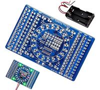 DAOKAI NE555 Conseil de pratique de soudage SMD Rotation SMD Rotation Clignotant LED SMD Composant Kit de pratique de soudure 3-12V Formation aux compétences Kit de bricolage électronique