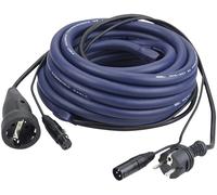 DAP-Audio FP05 - Schuko/XLR M - Schuko/XLR F - DMX / Alimentation 3 m - Câbles hybrides